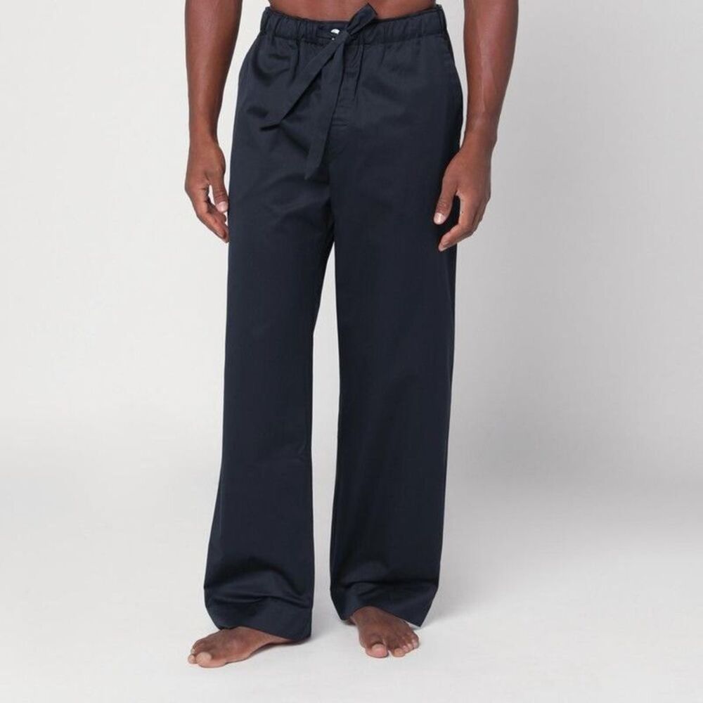 TEKLA Men's Relaxed Fit Casual Trousers Men BLUE Pants